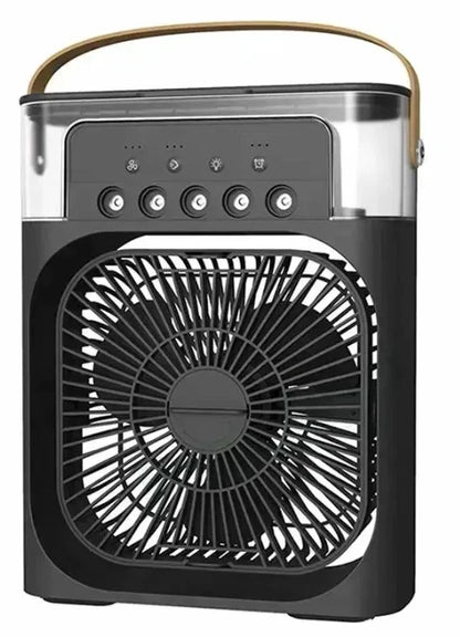 AéroZen - Ventilateur Portable 3 en 1 : Refroidisseur, Humidificateur & Lampe LED